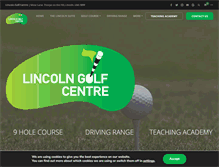 Tablet Screenshot of lincolngolfcentre.org.uk